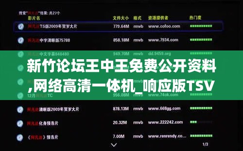新竹论坛王中王免费公开资料,网络高清一体机_响应版TSV13.57