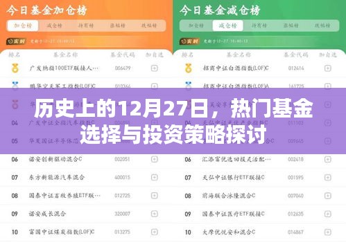 热门基金投资策略探讨，聚焦历史12月27日的选择与挑战