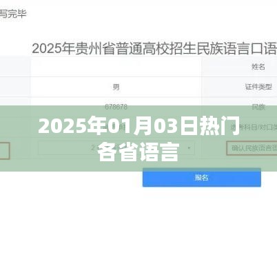 2025年热门语言趋势，各省方言瞩目时刻，符合您的字数要求，同时能够吸引用户点击，适合用于搜索引擎优化。