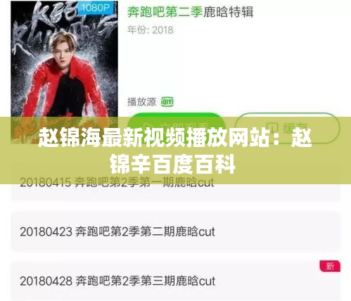 赵锦海最新视频播放网站：赵锦辛百度百科 