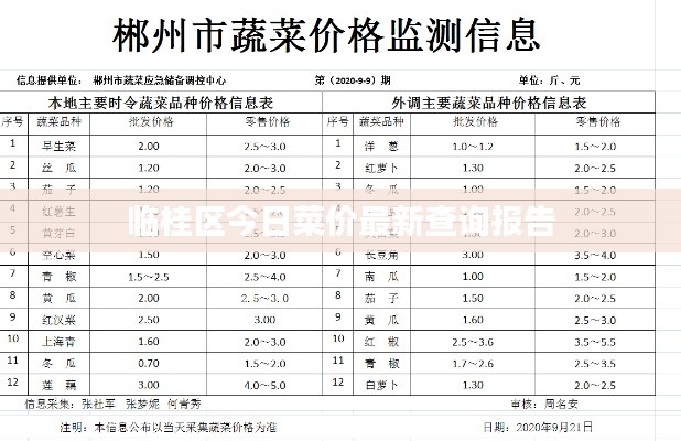 临桂区今日菜价最新查询报告