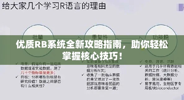 优质RB系统全新攻略指南，助你轻松掌握核心技巧！