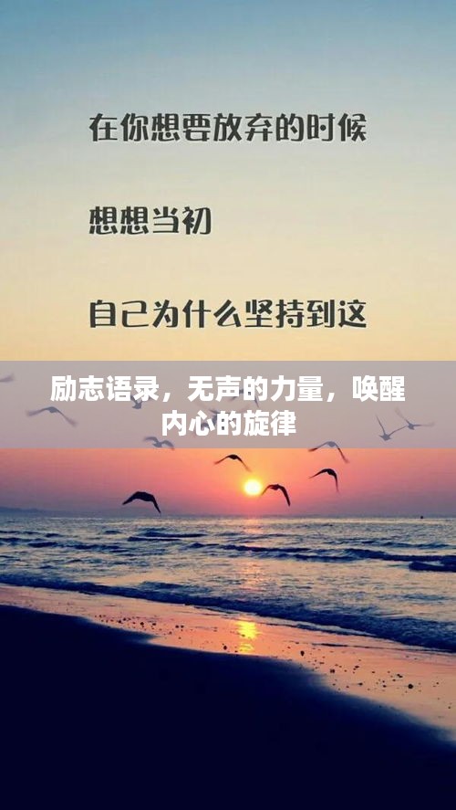 励志语录，无声的力量，唤醒内心的旋律