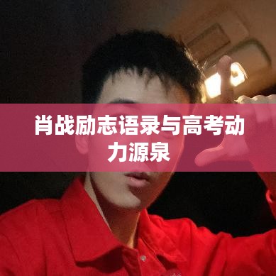 肖战励志语录与高考动力源泉