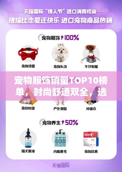 宠物服饰销量TOP10榜单，时尚舒适双全，选购首选指南