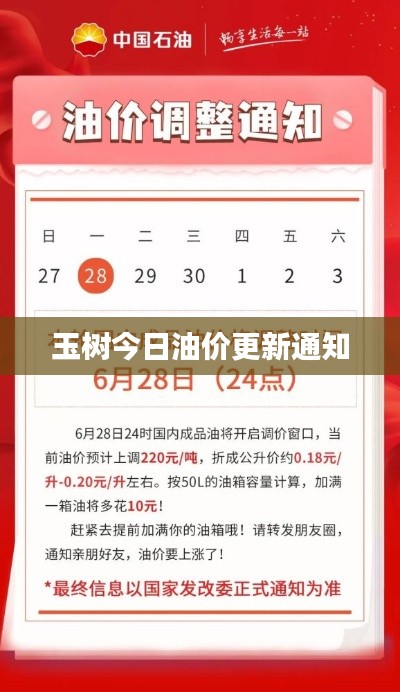 玉树今日油价更新通知