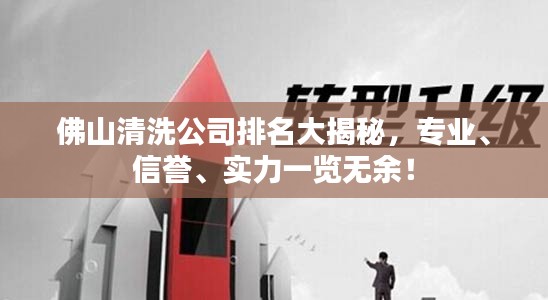 佛山清洗公司排名大揭秘，专业、信誉、实力一览无余！
